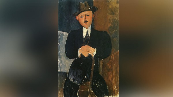 La obra desaparecida "Hombre Sentado con un Bastón" del artista italiano Amadeo Modigliani fue comprada en 1996 por un clan de multimillonarios.